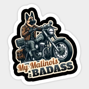 Belgian Malinois Biker Sticker